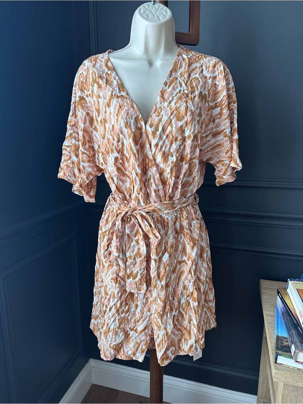 CUPSHE  Beige and Cream Romper Xs
